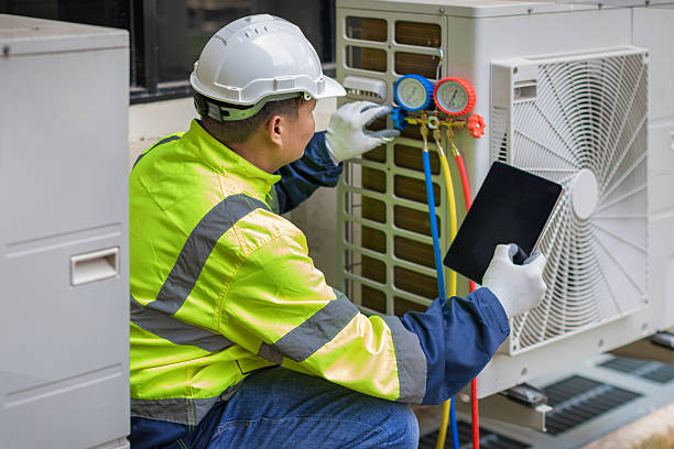Professional Hvac technician working in Delphi Falls, NY